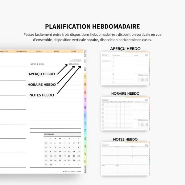 2024-2025 Planner digital - Le Planner Coach de Vie - Horizontal – Image 9
