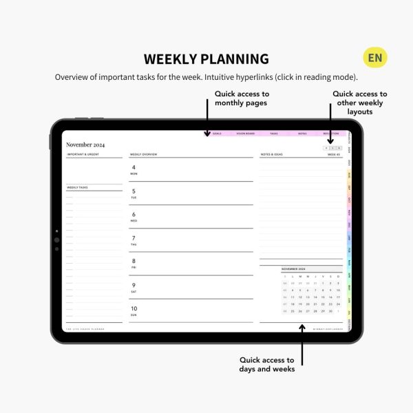 2024-2025 Planner digital - Le Planner Coach de Vie - Horizontal – Image 28