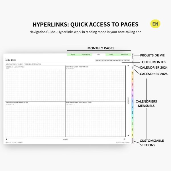 2024-2025 Planner digital - Le Planner Coach de Vie - Horizontal – Image 30