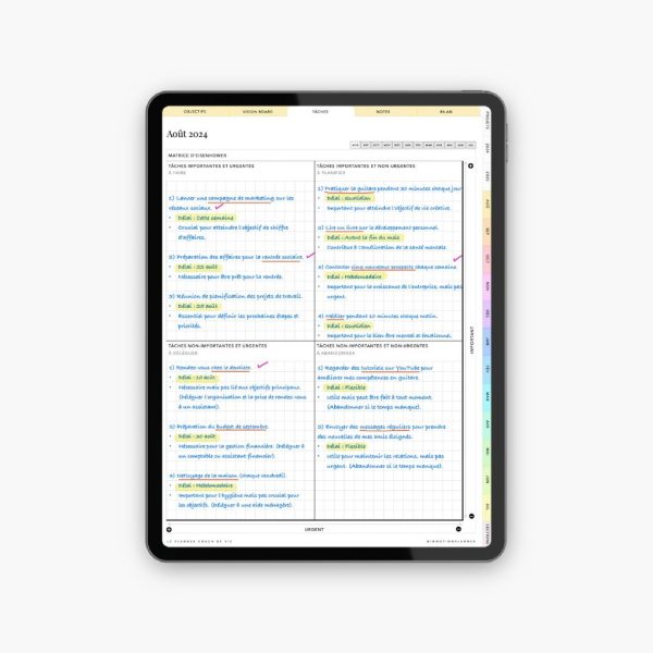 2024-2025 Planner digital - Le Planner Coach de Vie - Vertical – Image 3
