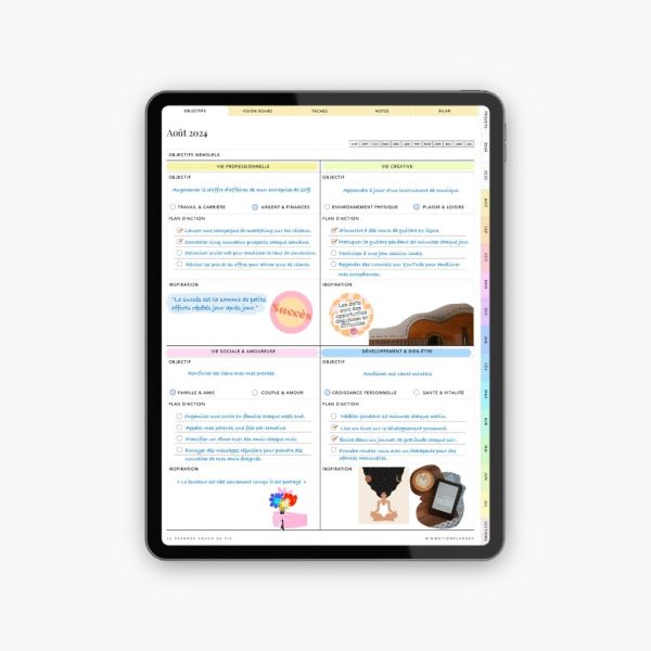 2024-2025 Planner digital - Le Planner Coach de Vie - Vertical – Image 2