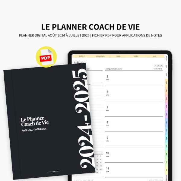 2024-2025 Planner digital - Le Planner Coach de Vie - Vertical – Image 5