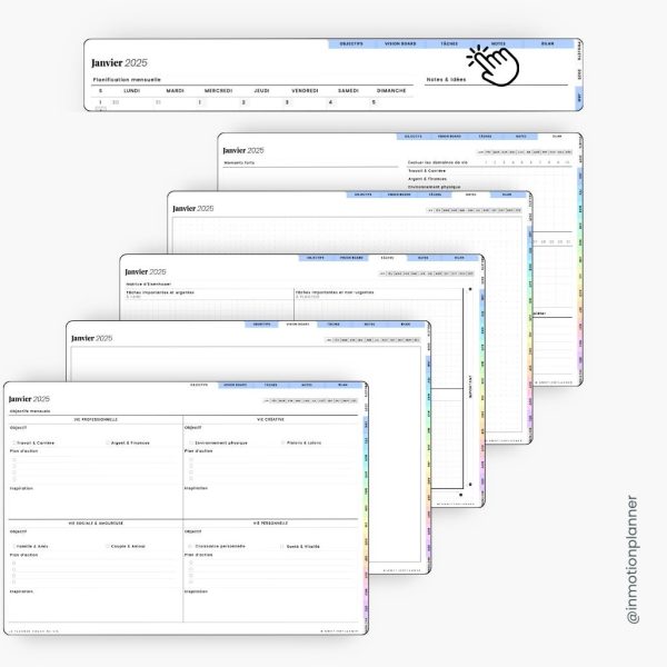 2025 Planner digital - Le Planner Coach de Vie - Horizontal – Image 8