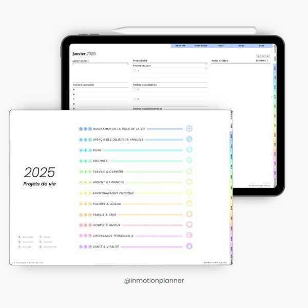 2025 Planner digital - Le Planner Coach de Vie - Horizontal – Image 5