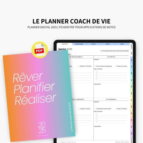 2025 Planner digital - Le Planner Coach de Vie - Vertical – Image 3