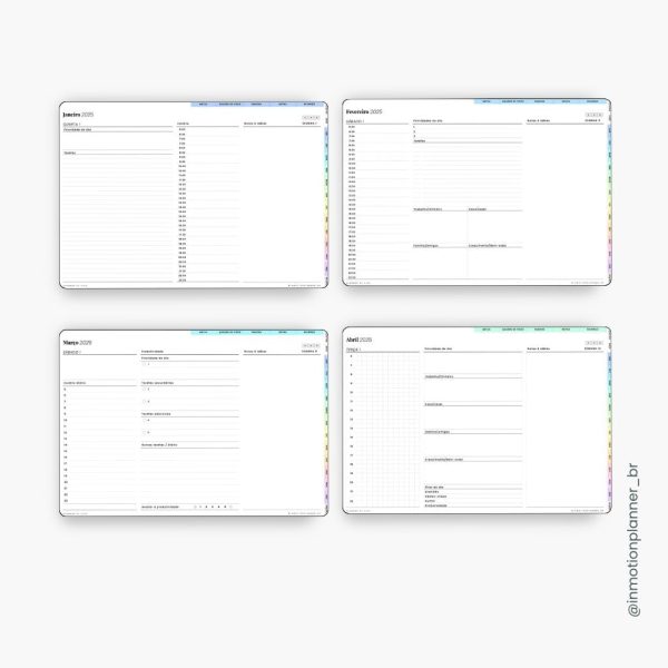 Planner Digital 2025 - Planner de Vida - Horizontal (Portugais) – Image 11