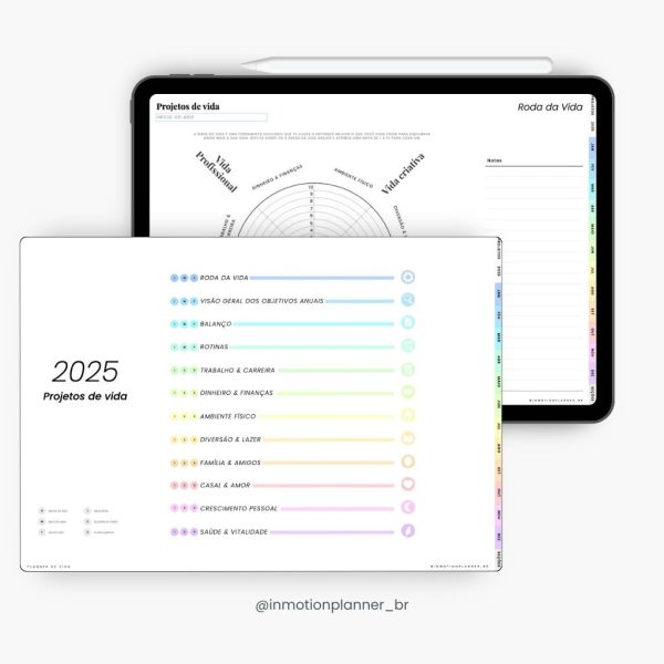 Planner Digital 2025 - Planner de Vida - Horizontal (Portugais) – Image 5