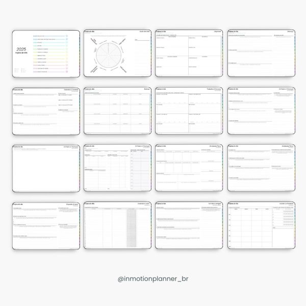 Planner Digital 2025 - Planner de Vida - Horizontal (Portugais) – Image 6