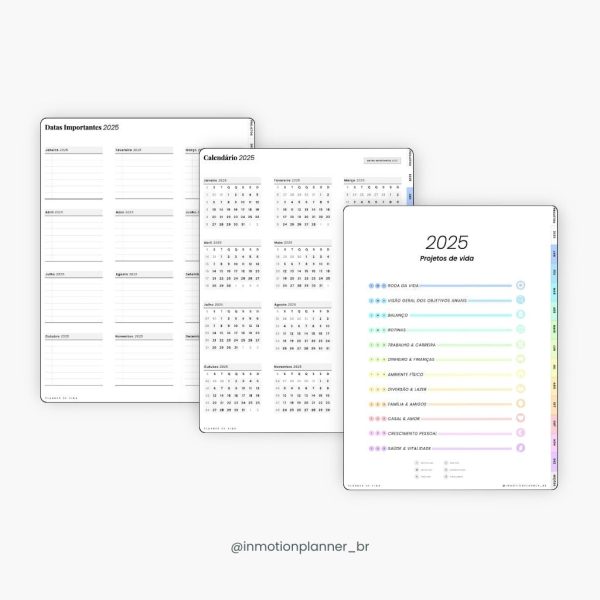 Planner Digital 2025 - Planner de Vida - Vertical (Portugais) – Image 4