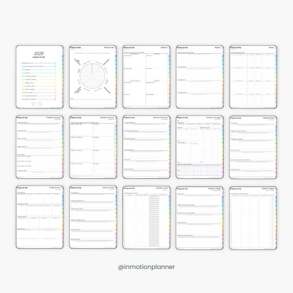 Planner Digital 2025 - Planner de Vida - Vertical (Portugais) – Image 6