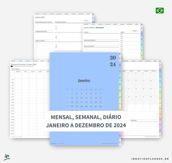 Planner Life Coach 2024 (Portugais) – Image 3