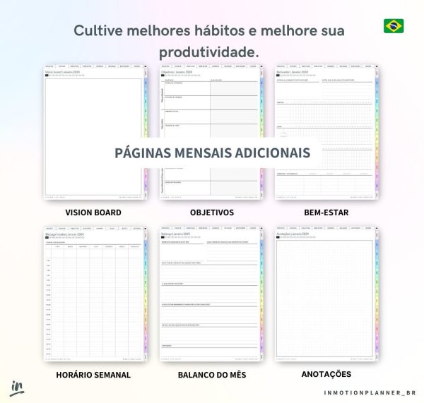 Planner Life Coach 2024 (Portugais) – Image 8
