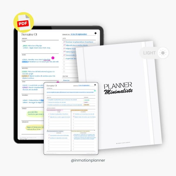 Planner Minimaliste non daté - 52 semaines – Image 6