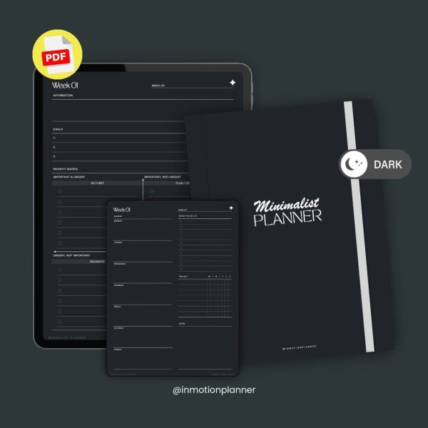 Planner Minimaliste non daté - 52 semaines – Image 13